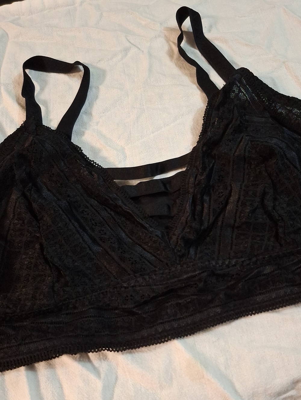 torrid Black Lace Bralette with Strappy Back